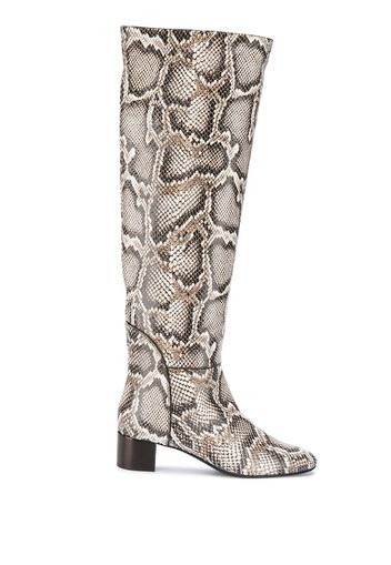 Giuseppe Zanotti Doreen snakeskin effect boots - Brown