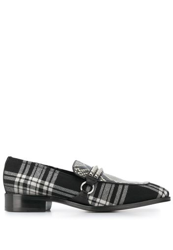 Giuseppe Zanotti Angeles plaid loafers - Black