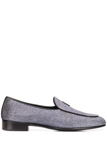 G-Flash glittery slip-on loafers