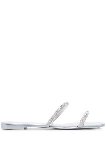 Giuseppe Zanotti crystal embellished sandals - SILVER