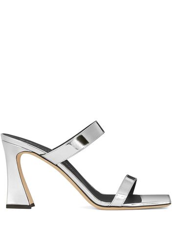 Giuseppe Zanotti Flaminia patent leather sandals - Silver