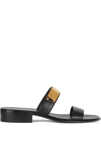 Giuseppe Zanotti Ignazio leather sandals - Black