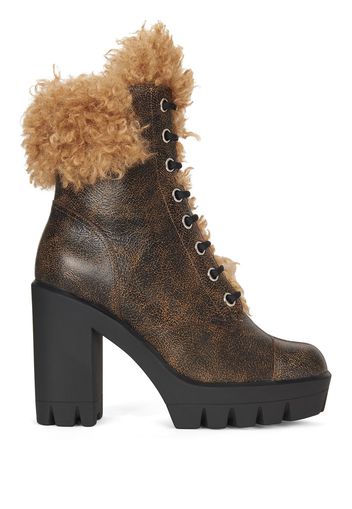 Giuseppe Zanotti Tonix Winter shearling-trim boots - Brown