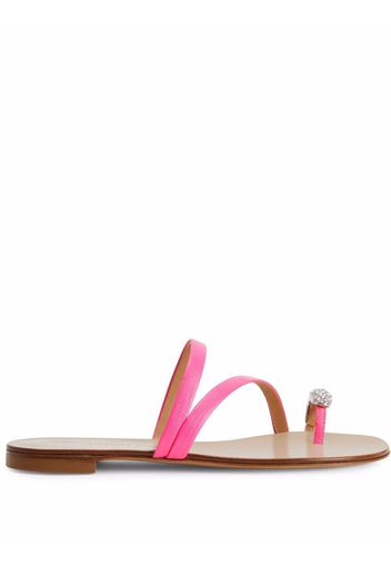 Giuseppe Zanotti Hillary crystal-ring sandals - Pink