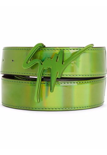 Giuseppe Zanotti Giuseppe logo-buckle belt - Green