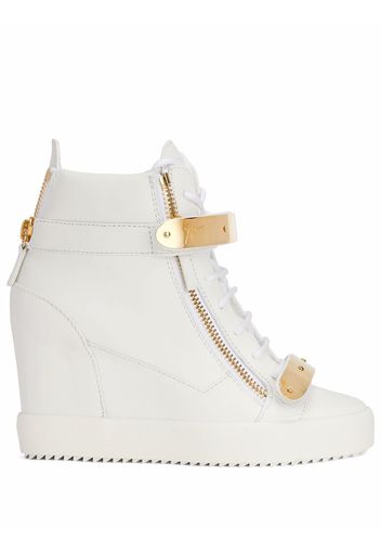 Giuseppe Zanotti Coby wedge-heel sneakers - White