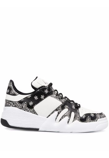 Giuseppe Zanotti bandana-print low-top sneakers - White