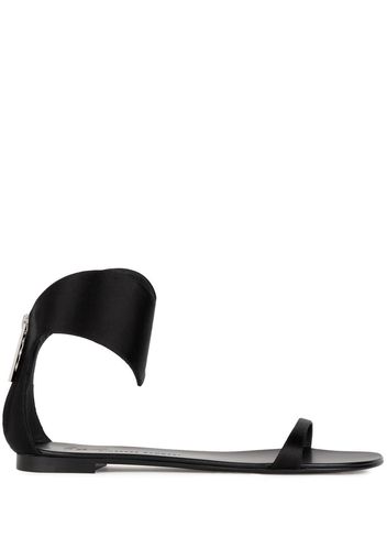 Giuseppe Zanotti Uma satin anklet sandals - Black