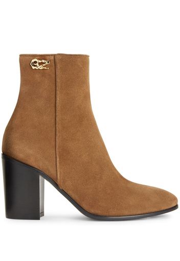 Giuseppe Zanotti Enriette 80mm suede boots - Brown