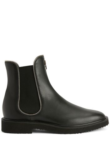 Giuseppe Zanotti zipper-lined leather boots - Black