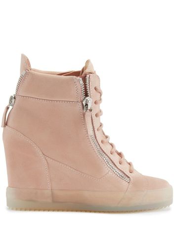 Giuseppe Zanotti concealed-wedge sneakers - Pink