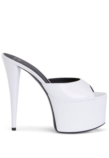 Giuseppe Zanotti peep-toe platform sandals - White