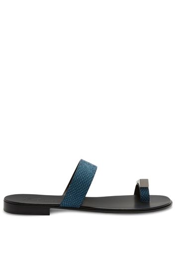 Giuseppe Zanotti Bardack snakeskin sandals - Blue