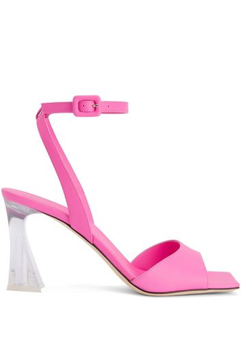 Giuseppe Zanotti Vestaa transparent-heel sandals - Pink