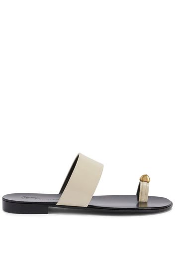 Giuseppe Zanotti Norbert strap-detail leather sandals - White