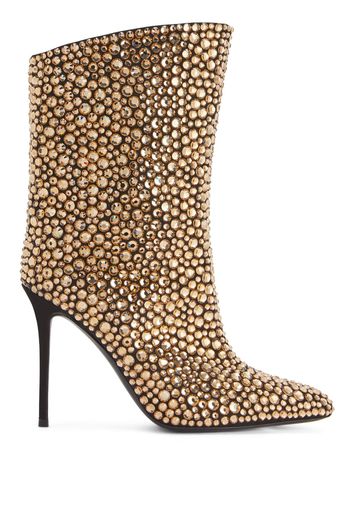 Giuseppe Zanotti Merissa Sparkle 105mm boots - Neutrals