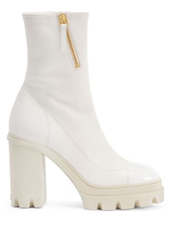 Giuseppe Zanotti Kokebi 110mm leather boots - White