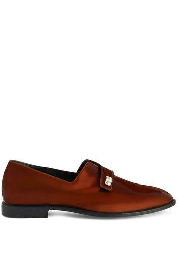 Giuseppe Zanotti Marty metallic-effect loafers - Brown