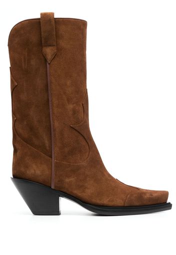 Giuseppe Zanotti 85mm pointed-toe cowboy boots - Brown