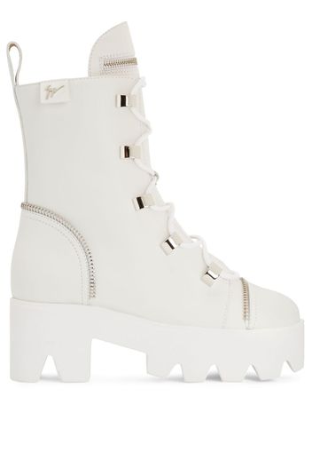 Giuseppe Zanotti Juliett lace-up boots - White