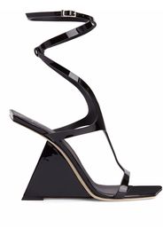 Giuseppe Zanotti Tutankamon 105mm patent leather sandals - Black