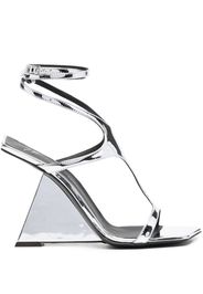 Giuseppe Zanotti Tutankamon 110mm mirrored sandals - Silver