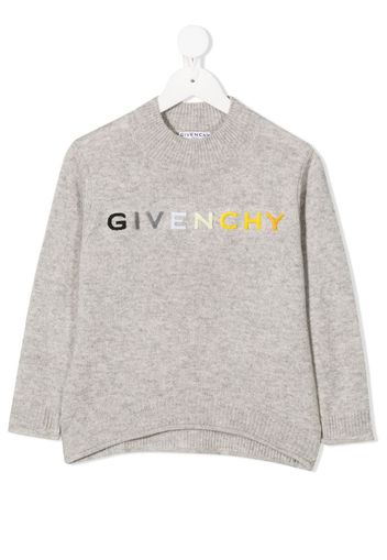 embroidered logo jumper