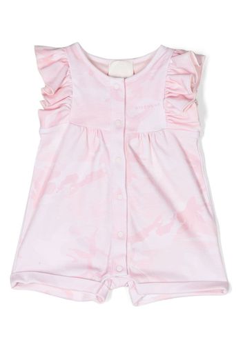 Givenchy Kids camouflage sleeveless babygrow set - Pink