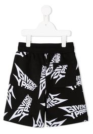 logo print shorts