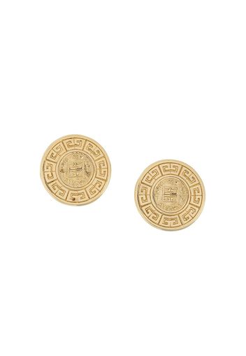 Givenchy Pre-Owned logo embellished earrings - Gold