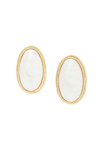 Givenchy Pre-Owned oval shape earrings - Gold