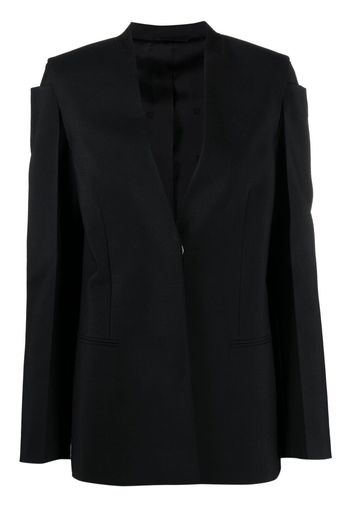 Givenchy collarless single-breasted jacket - Black