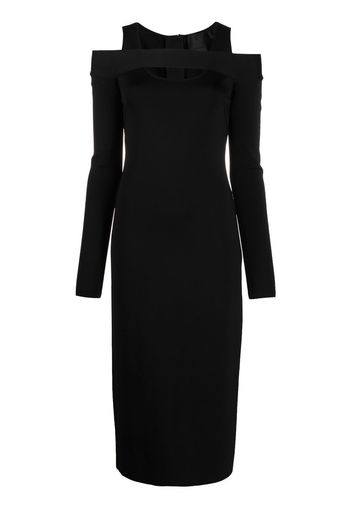 Givenchy cold-shoulder ponte dress - Black