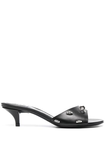 Givenchy studded rings open-toe mules - Black