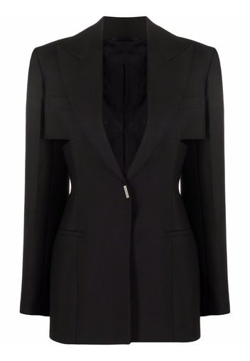 Givenchy cut-out detail fitted blazer - Black