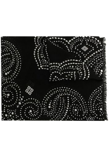Givenchy logo-print scarf - Black