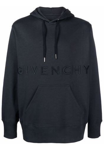 Givenchy logo-embroidered hoodie - Blue