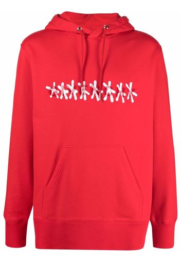 Givenchy x Chito tufted logo hoodie - Red