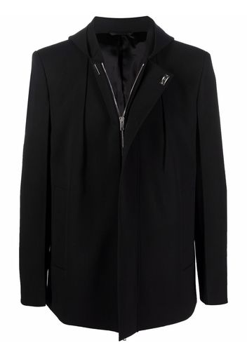 Givenchy zip-fastening hooded coat - Black