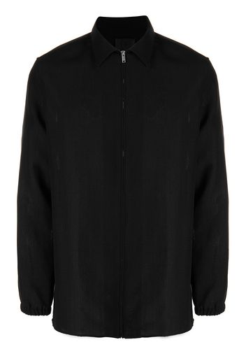 Givenchy zip-front wool blend shirt - Black