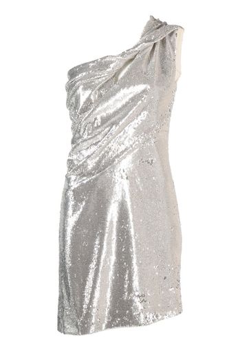 GIVENCHY sequined one-shoulder mini dress - Silver