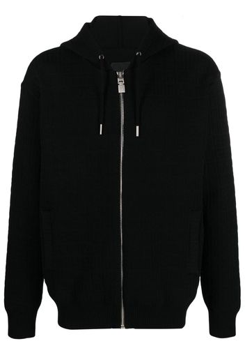 Givenchy GG-logo zip-up hoodie - Black