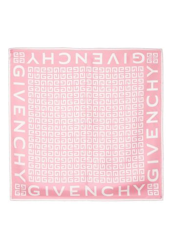 Givenchy 4G logo-print silk scarf - Pink