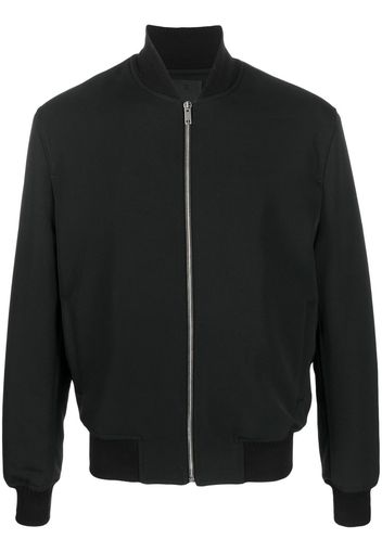 Givenchy wool logo lettering bomber jacket - Black