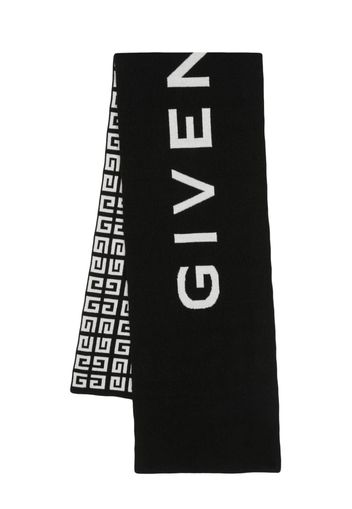 Givenchy reversible logo-intarsia scarf - Black