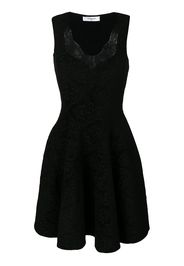 Givenchy lace trim flared dress - Black