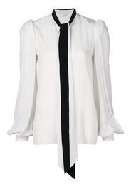 Givenchy lavalliere collar blouse - White