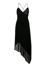 Givenchy cascading fringe slip dress - Black