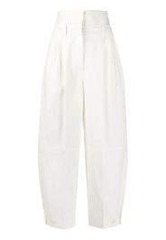 high-waisted balloon trousers