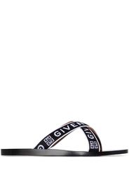 logo-strap flat sandals